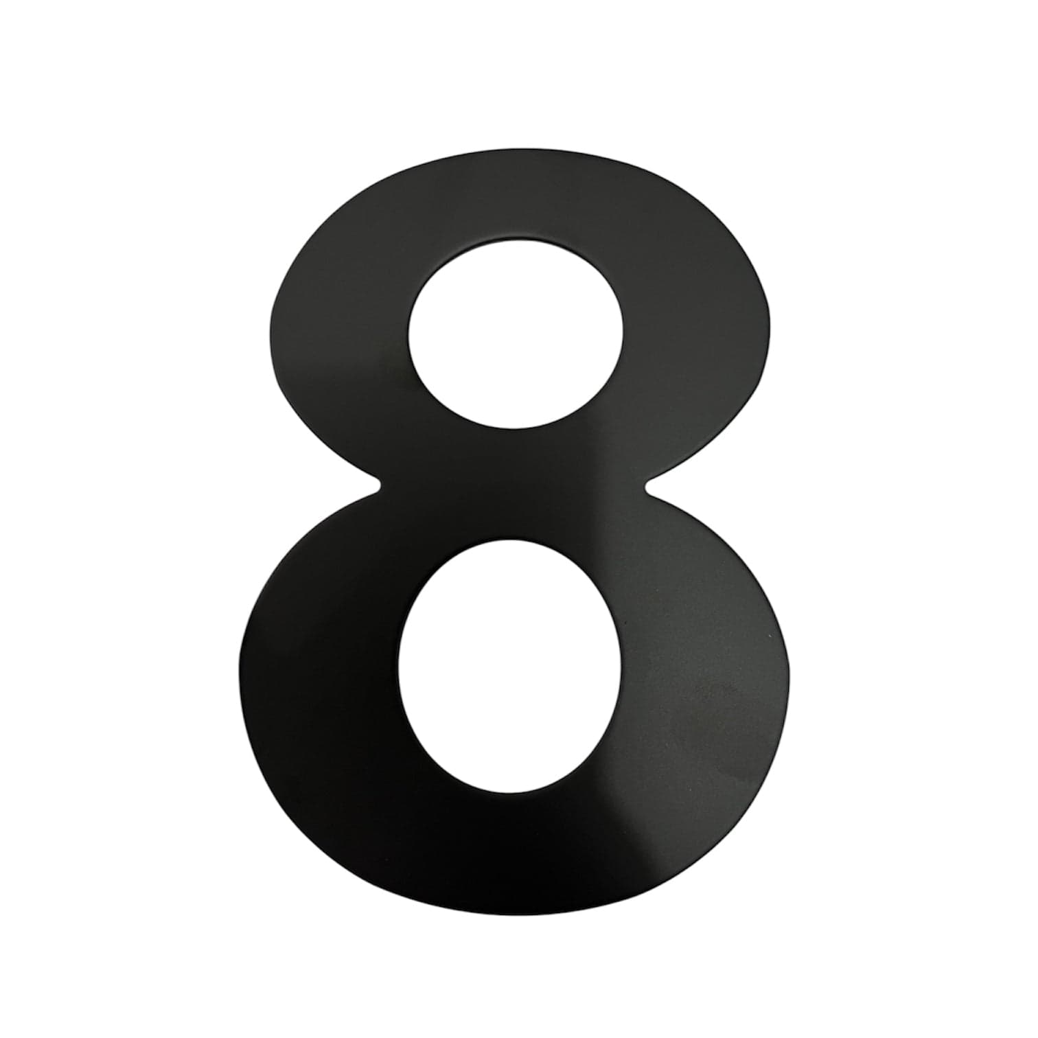 Número 8 acero inoxidable negro mate 152mm Cerrajes 0807-266