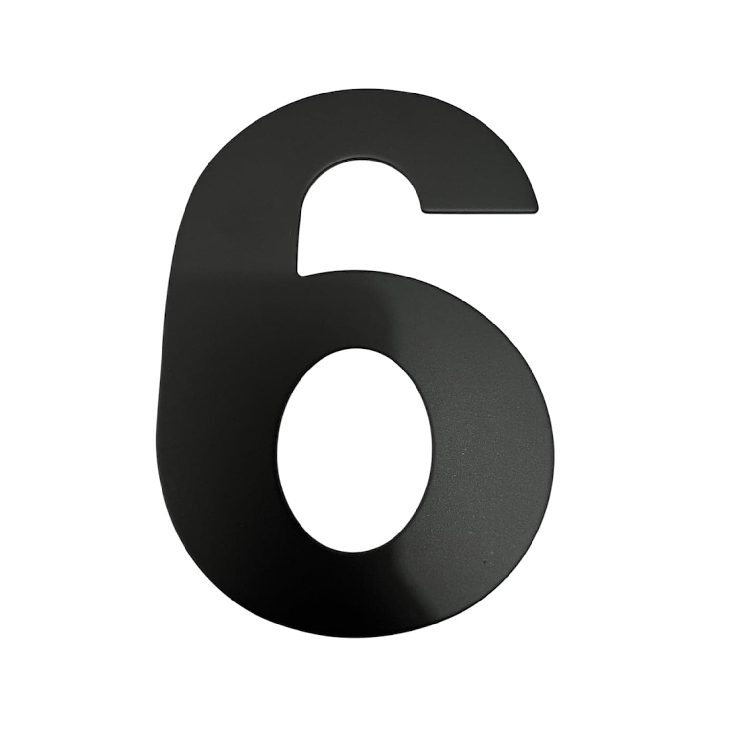 Número 6 acero inoxidable negro mate 200mm Cerrajes 0807-273