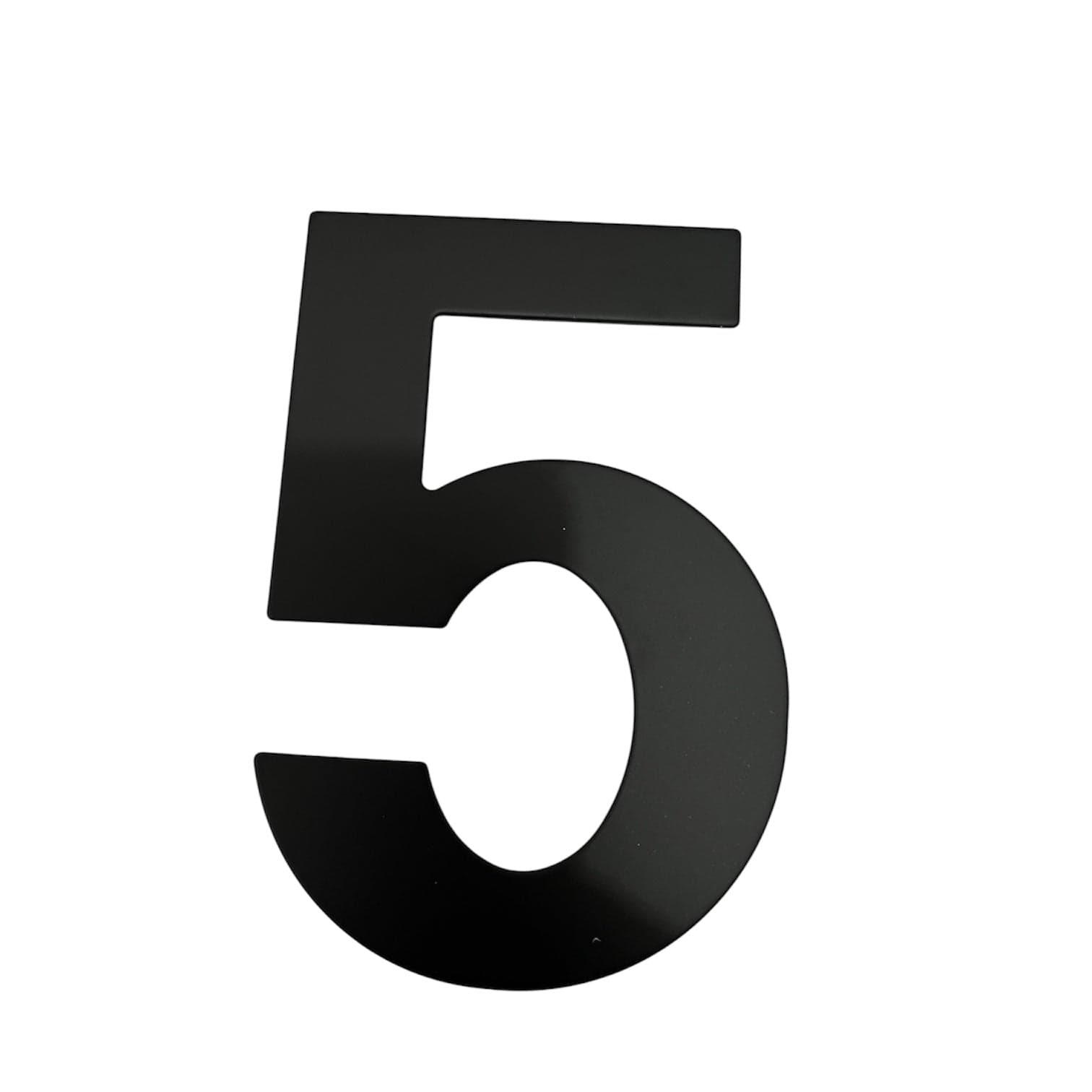 Número 5 acero inoxidable negro mate 152mm Cerrajes 0807-263