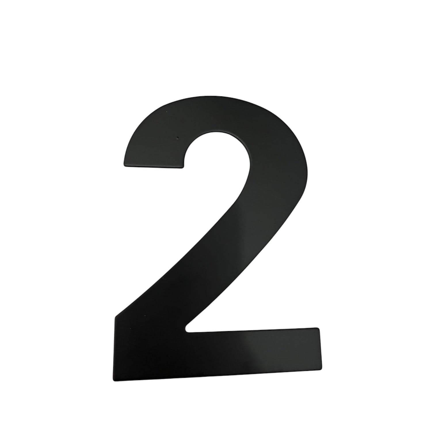 Número 2 acero inoxidable negro mate 152mm Cerrajes 0807-260