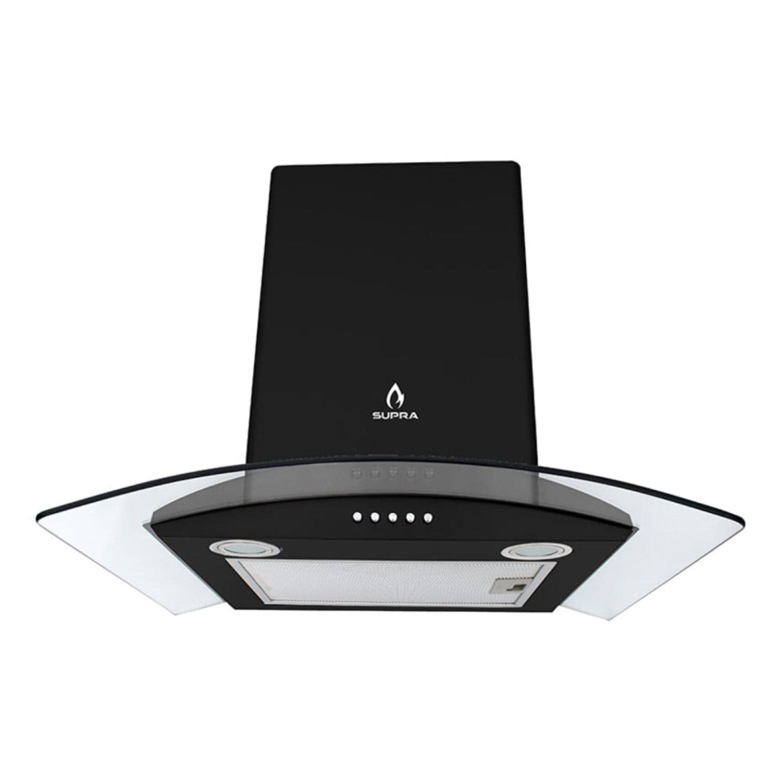 Campana Cristal de Pared 60cm Negro CC-60 BLACK SUPRA — imagen 1