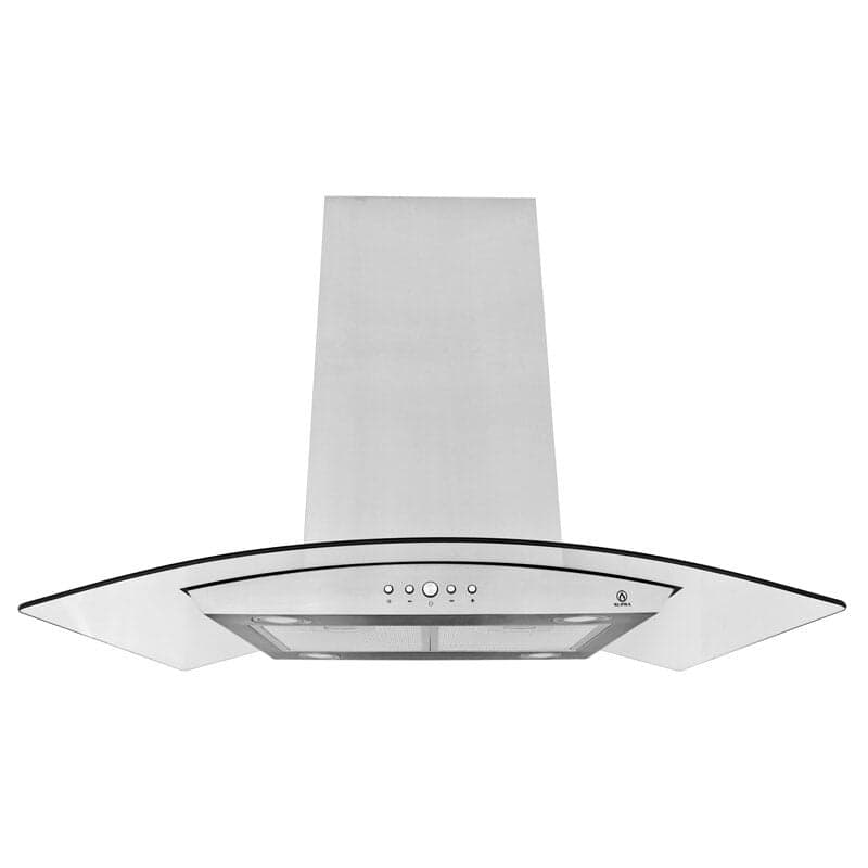 Campana Isla de Cristal 90cm Acero Inoxidable CI-90 SUPRA — imagen 1