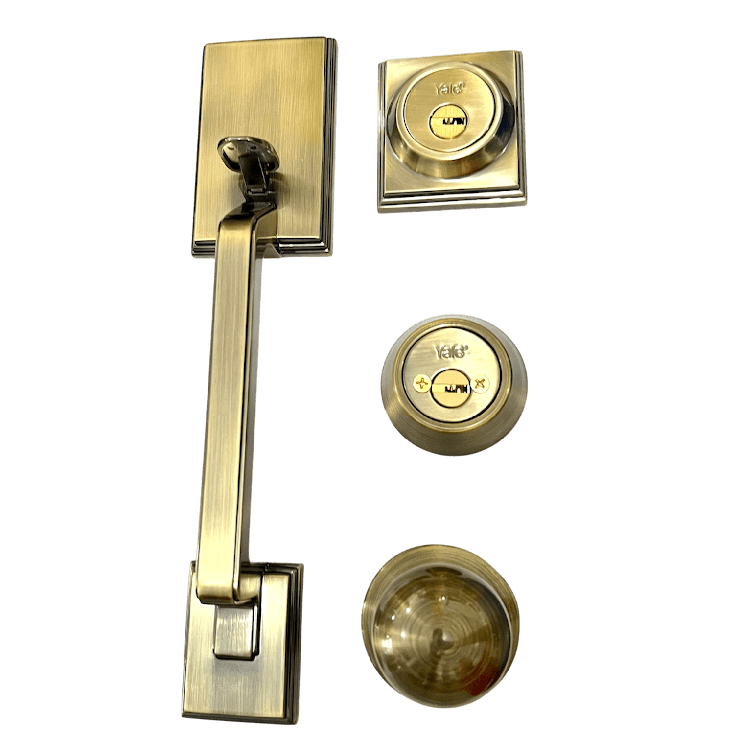 Cerradura Puerta Principal Yale MX88415 New York Latón