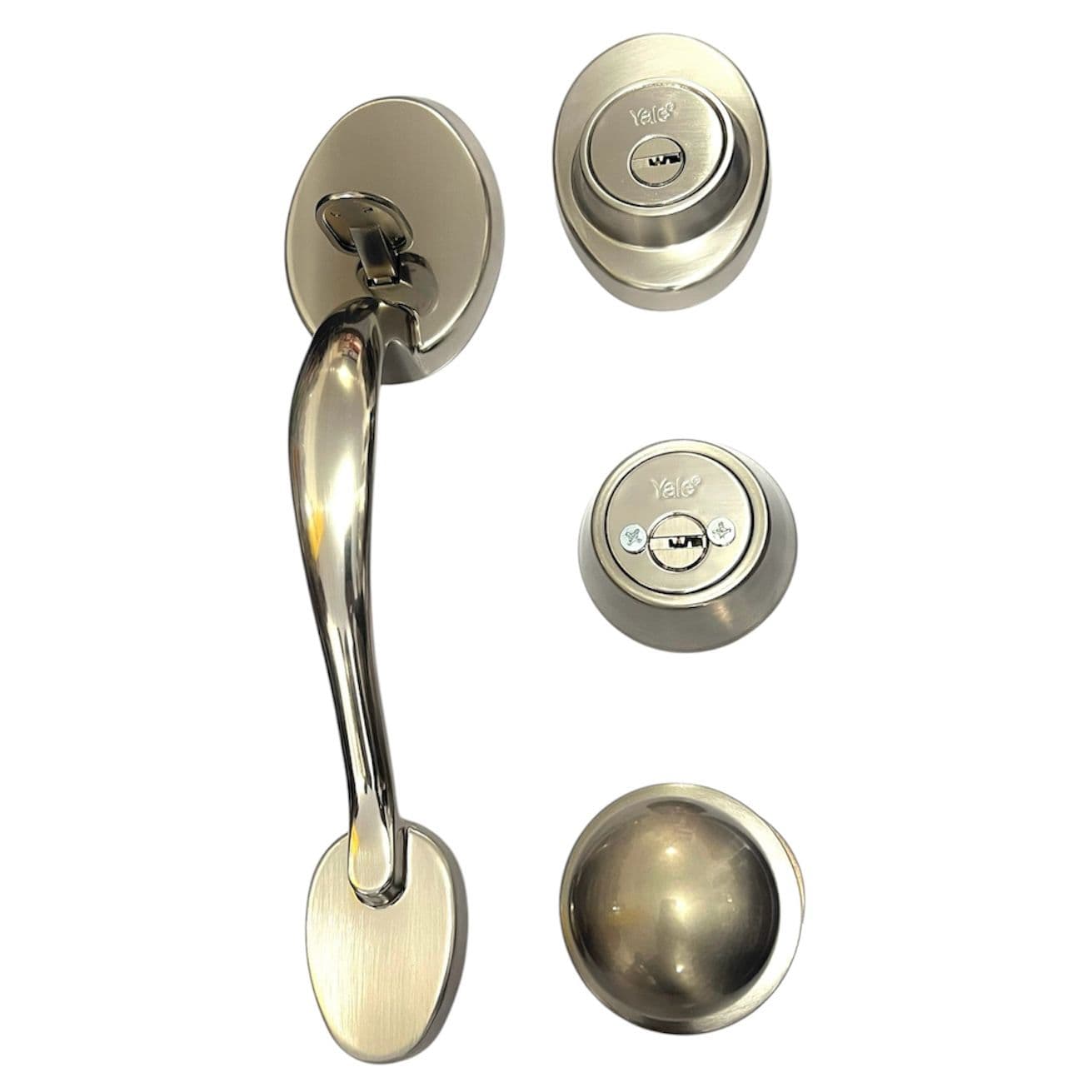 Cerradura Puerta Principal Yale MX87343 Denver Níquel Satín