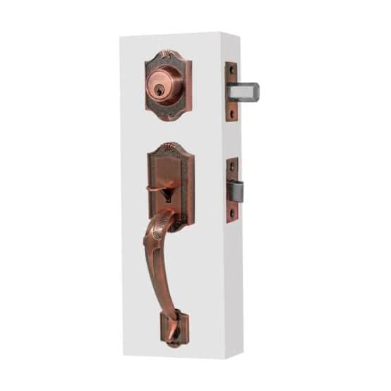 Cerradura Puerta Principal Dexter 4190 Génova Cobre — imagen 1