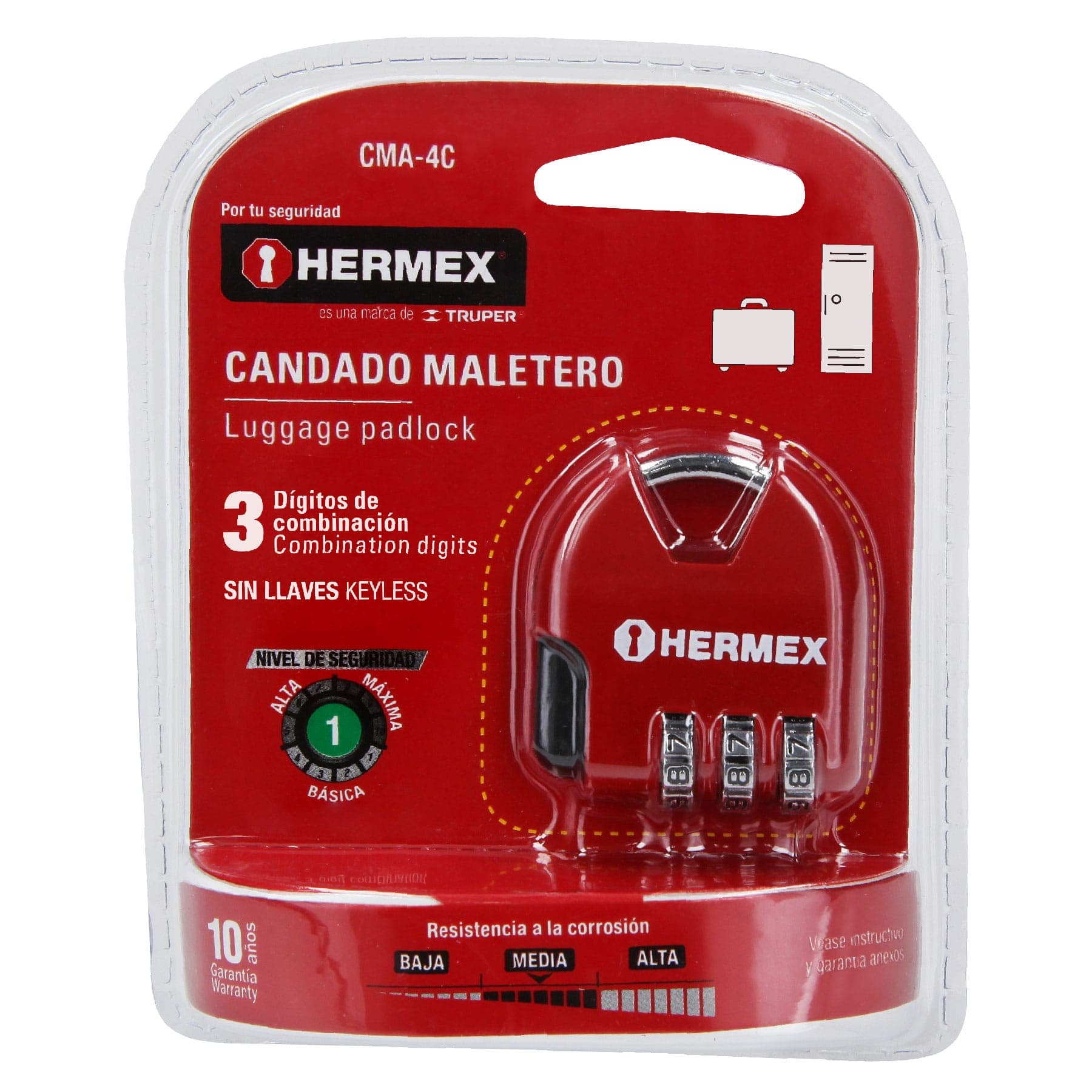 Candado Maletero 36mm 43351 Hermex — imagen 1