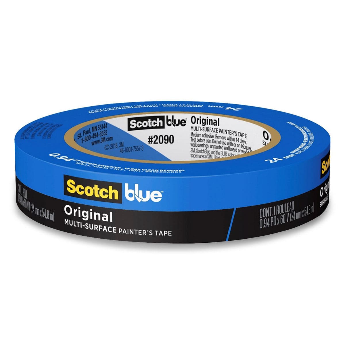 Cinta Masking 18X50 Blue 2090 Scotch 3/4" — imagen 1