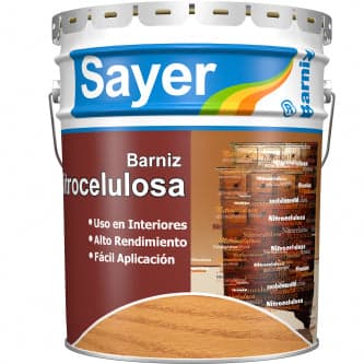 Barniz Nitrocelulosa Cubeta Semi Mate 19 lt Sayer Lack NL-0743 — imagen 1