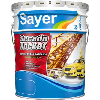 Cubeta 19lt Rocket Negro Brillante Automotriz EK-0100 Sayer Lack — imagen 1